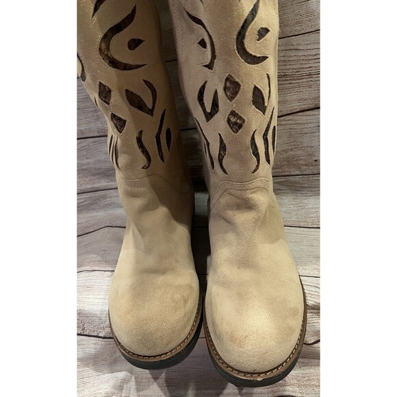 Carlos Santana Tall Artista Boots~Inlay~Shearling Lined~Size 10 M - Picture 4 of 12